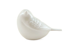 Load image into Gallery viewer, Small Solid Brass Pearl White Songbird Keepsake Funeral Cremation Urn for ashes
