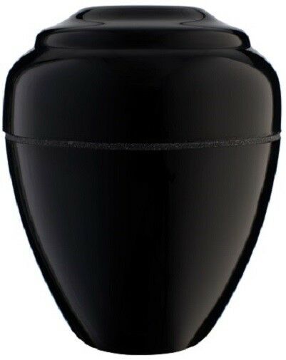 Small/Keepsake 18 Cubic Inch Black Night Vase Cultured Marble Cremation Urn