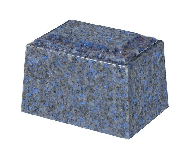 Small/Keepsake 2 Cubic Inch Blue Tuscany Cultured Granite Cremation Urn Ashes