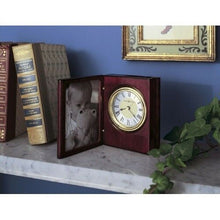 Load image into Gallery viewer, Howard Miller 645-497 (645497) Portrait Book Photo Desk Clock
