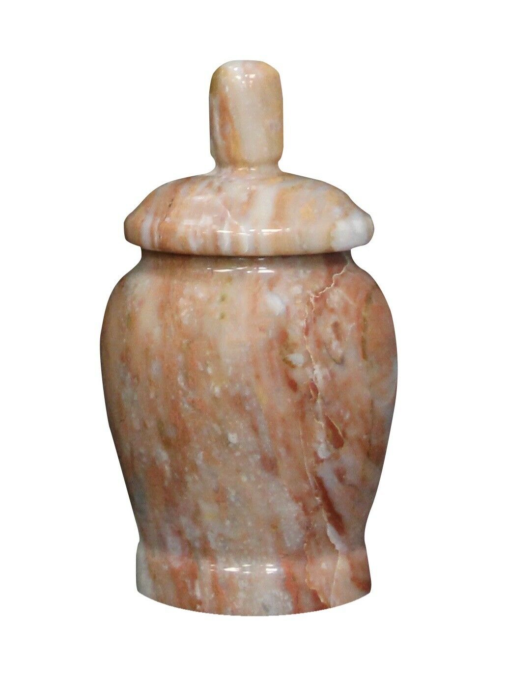 Small/Keepsake 10 Cubic Inch Classic Pink Marble Funeral Cremation Urn