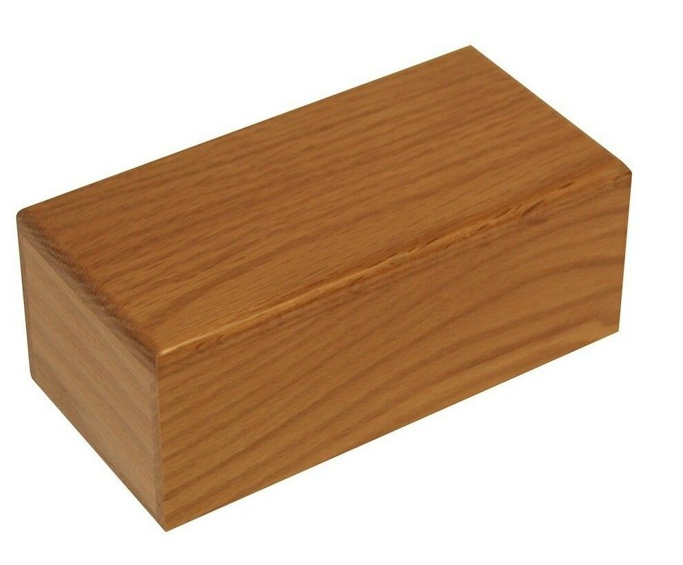 Small/Keepsake 15 Cubic Inches Simply Oak Funeral Urn for Cremation Ashes