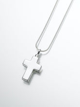 Load image into Gallery viewer, Sterling Silver Large Cross Memorial Jewelry Pendant Funeral Cremation Urn
