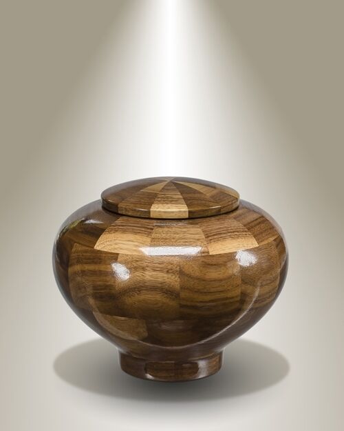 Wisdom Infant/Child/Pet Black Walnut Wood Funeral Cremation Urn, 90 Cubic Inches