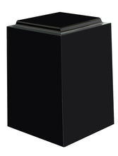 Load image into Gallery viewer, Large/Adult 220 Cubic Inch Windsor Black Night Cultured Marble Cremation Urn
