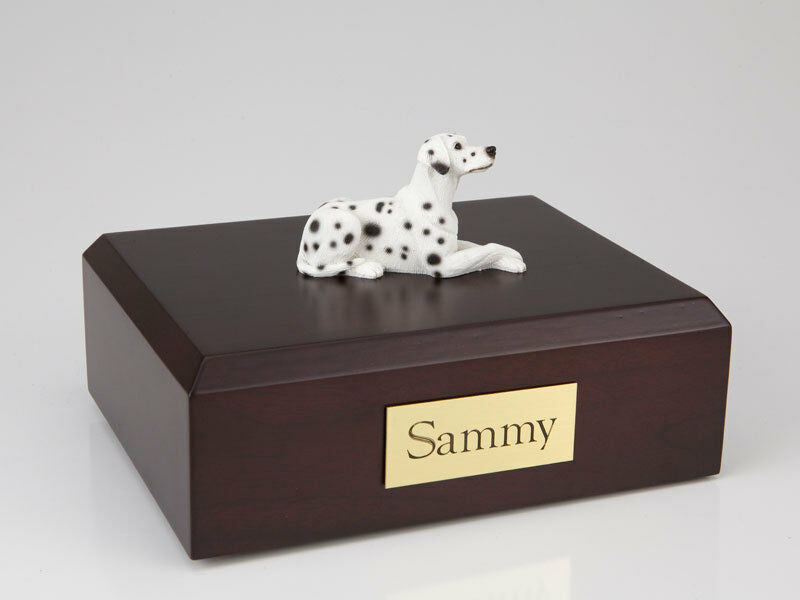 Dalmatian Pet Funeral Cremation Urn Available in 3 Different Colors & 4 Sizes