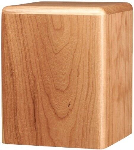 Large/Adult 240 Cubic Inch Eden Oak Natural Cherry Cremation Urn for Ashes