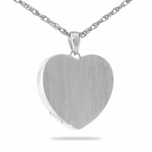 Load image into Gallery viewer, Small/Keepsake Steel Classic Heart Pendant Funeral Cremation Urn for Ashes
