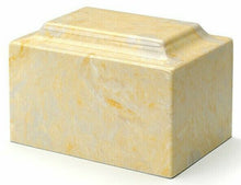 Load image into Gallery viewer, Marble Gold Infant/Child/Pet Funeral Cremation Urn 50 Cubic Inches, TSA Approved

