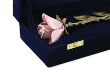 Load image into Gallery viewer, New, Solid Brass White Threaded Rose Keepsake Funeral Cremation Urn For Ashes
