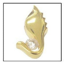 Load image into Gallery viewer, Diamond Wing 24k Gold Plated Sterling Silver Cremation Urn Pendant w/Chain
