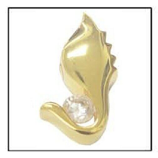 Diamond Wing 24k Gold Plated Sterling Silver Cremation Urn Pendant w/Chain