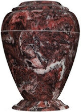 Load image into Gallery viewer, Large/Adult 235 Cubic Inch Georgian Vase Firerock Cultured Marble Cremation Urn
