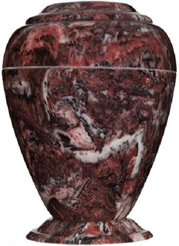Large/Adult 235 Cubic Inch Georgian Vase Firerock Cultured Marble Cremation Urn