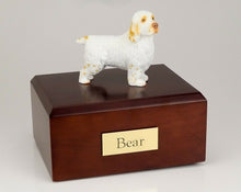 Load image into Gallery viewer, Clumber Spaniel Pet Funeral Cremation Urn Avail in 3 Different Colors &amp; 4 Sizes
