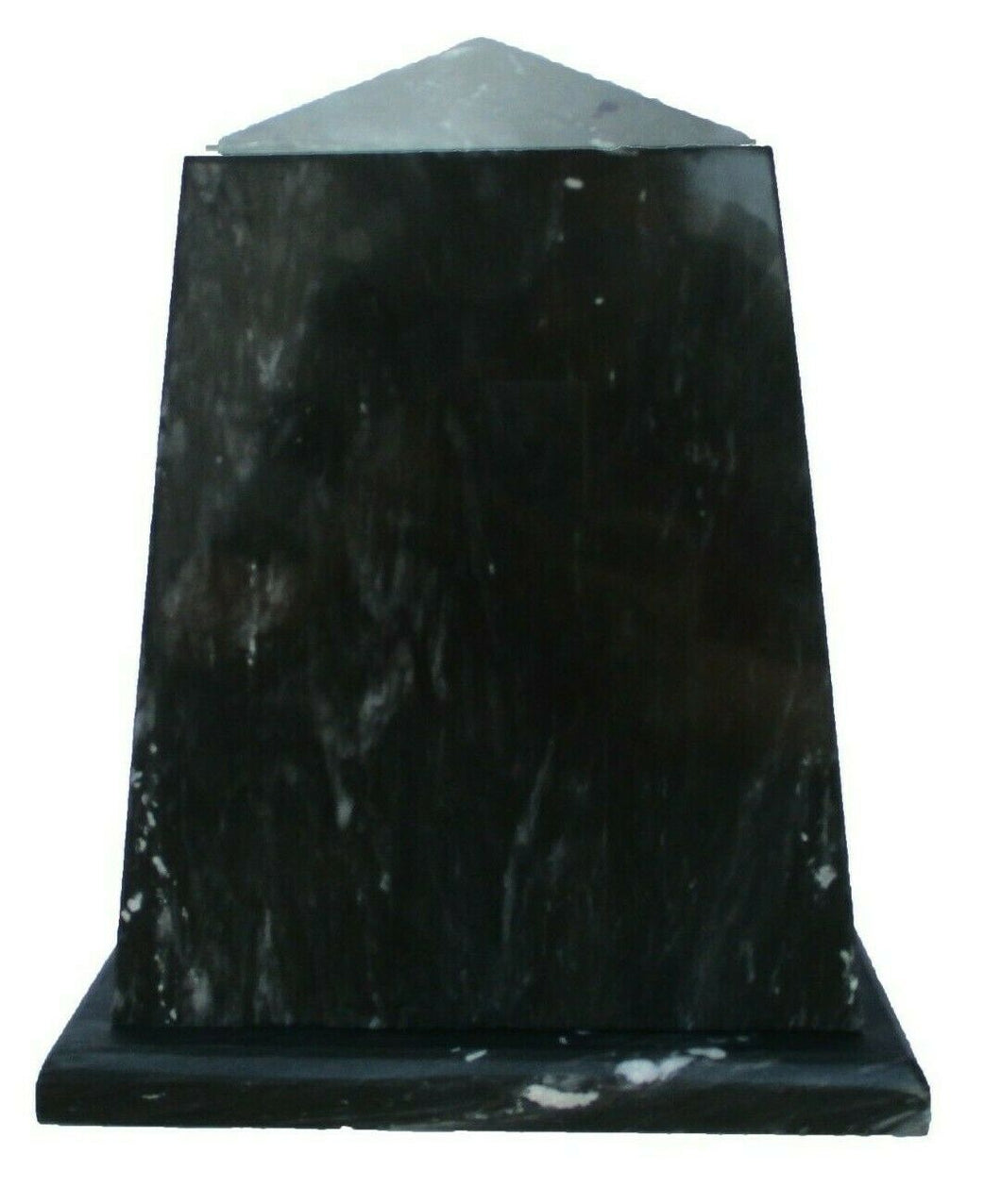 Large/Adult 240 Cubic Inches Black Viewpoint Natural Marble Urn for Ashes