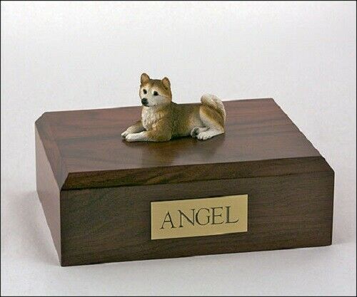 Husky, Red Stand Pet Cremation Urn Available in 3 Different Colors & 4 Sizes