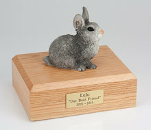 Load image into Gallery viewer, Rabbit Gray Figurine Pet Cremation Urn Available in 3 Different Colors &amp; 4 Sizes
