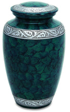 Load image into Gallery viewer, Green 210 Cubic Inches Large/Adult Funeral Cremation Urn for Ashes
