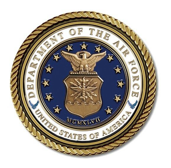 Air Force Medallion for Box Cremation Urn/Flag Case - 2 Inch Diameter