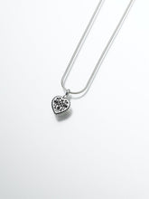 Load image into Gallery viewer, Sterling Silver Filigree Heart Memorial Jewelry Pendant Funeral Cremation Urn
