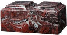 Load image into Gallery viewer, XLarge 450 Cubic Inch Firerock Tuscany Companion Cultured Marble Cremation Urn

