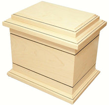 Load image into Gallery viewer, Large/Adult 220 Cubic Inch Wilmington Maple Funeral Cremation Urn- Made in USA

