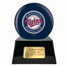 Load image into Gallery viewer, Minnesota Twins Sports Team Adult Metal Baseball Funeral Cremation Urn For Ashes
