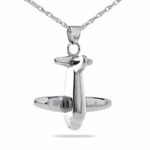 Load image into Gallery viewer, Small/Keepsake Airplane Stainless Steel Pendant Funeral Cremation Urn
