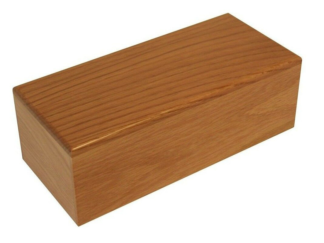 Small/Keepsake 85 Cubic Inches Simply Oak Funeral Urn for Cremation Ashes