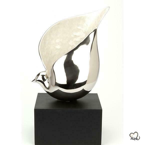 Large/Adult 145 Cubic Inch Metal Heavenly Dove Funeral Cremation Urn for Ashes