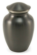 Load image into Gallery viewer, Small/Keepsake Classic Pet Brass Slate Funeral Cremation Urn, 85 Cubic Inches
