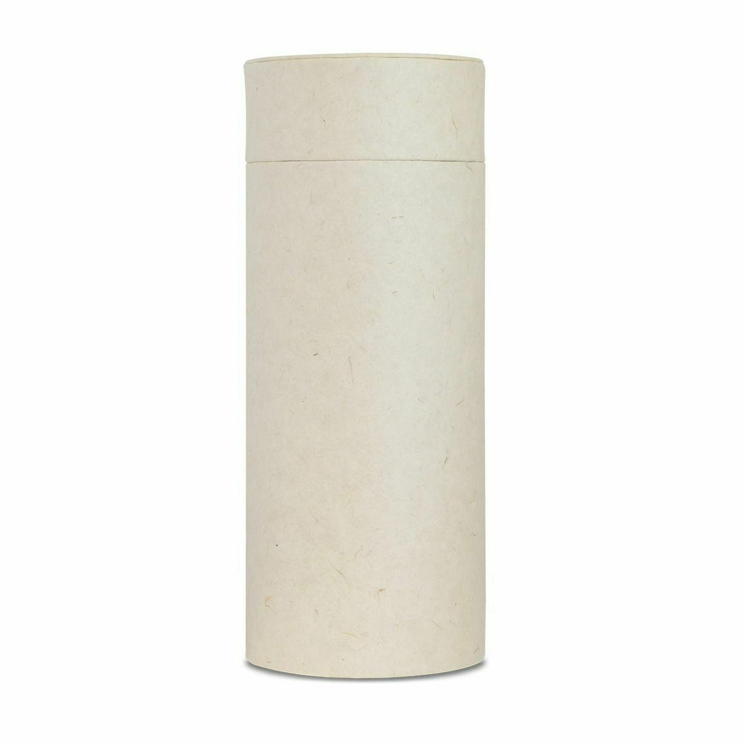 Large/Adult 250 Cubic Inch Ivory Scattering Tube Biodegradable Cremation Urn