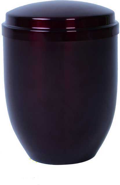 Small/Keepsake 10 Cubic Inches Burgundy Metal Funeral Cremation Urn for Ashes