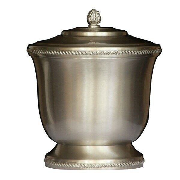 Large/Adult 220 Cubic Inch Pewter Ajax Funeral Cremation Urn for Ashes