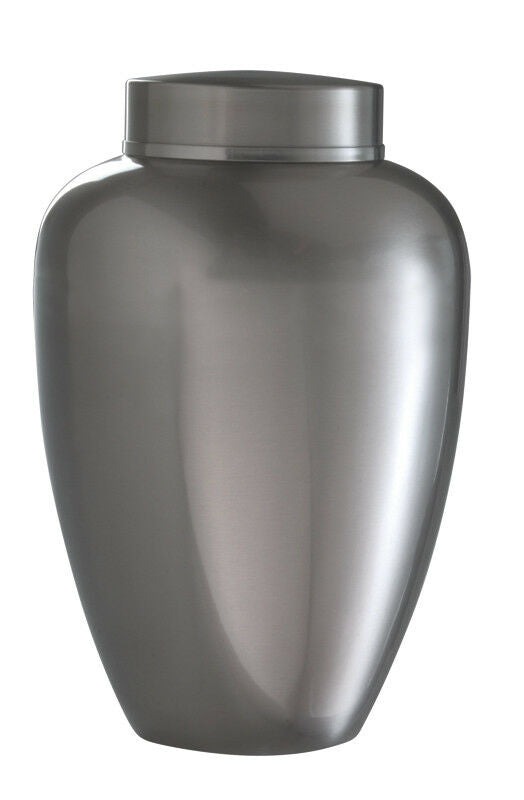 Large/Adult 225 Cubic Inches Silver Stainless Steel Cremation Urn for Ashes