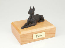 Load image into Gallery viewer, Great Dane Bronze Ears Up Pet Cremation Urn Available in 3 Diff Colors &amp; 4 Sizes
