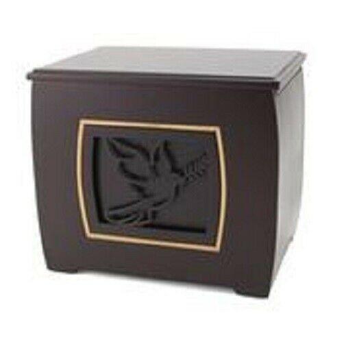 Extra-Large 400 Cubic Inch Modern Companion Dove Funeral Cremation Urn for Ashes