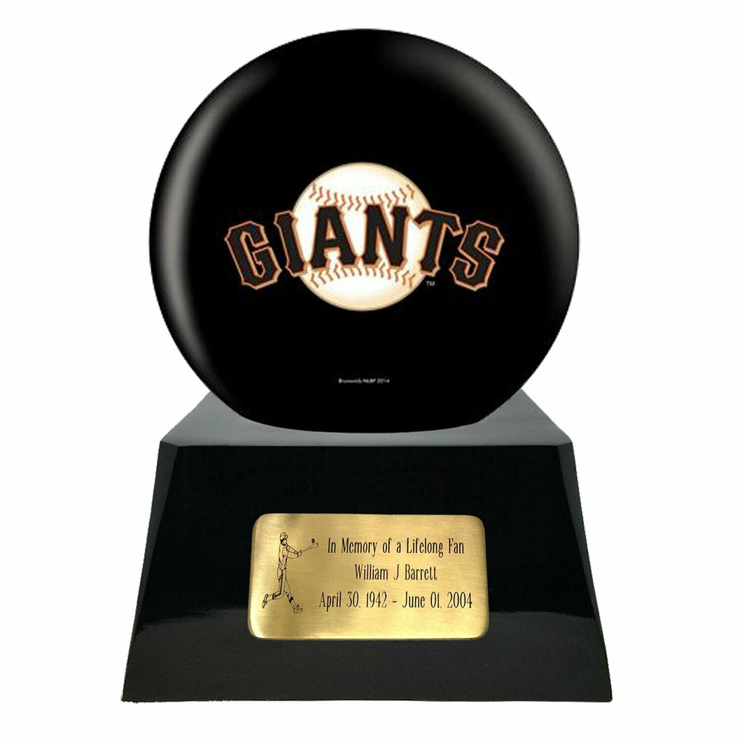 San Francisco Giants Sports Team Adult Baseball Funeral Cremation Urn For Ashes