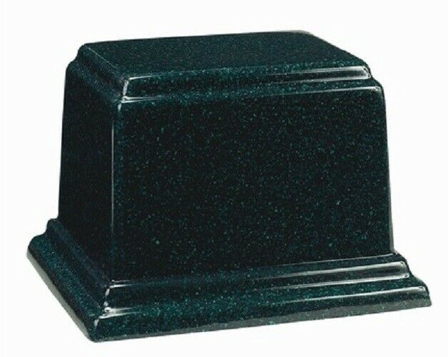 Extra-Large 500 CI. Green Granite Companion Cremation Urn - Choice of 15 Colors
