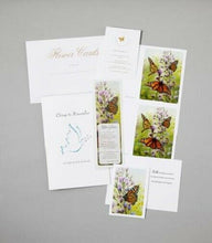 Load image into Gallery viewer, Butterfly Theme Stationery Box Set &amp; 200 Cubic Inch Funeral Cremation Urn
