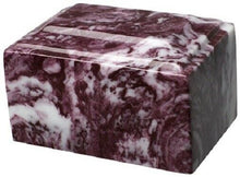 Load image into Gallery viewer, Small/Keepsake 2 Cubic Inch Merlot Tuscany Cultured Marble Funeral Cremation Urn
