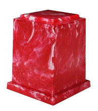 Load image into Gallery viewer, Large 225 Cubic Inch Windsor Elite Red Cultured Marble Cremation Urn For Ashes
