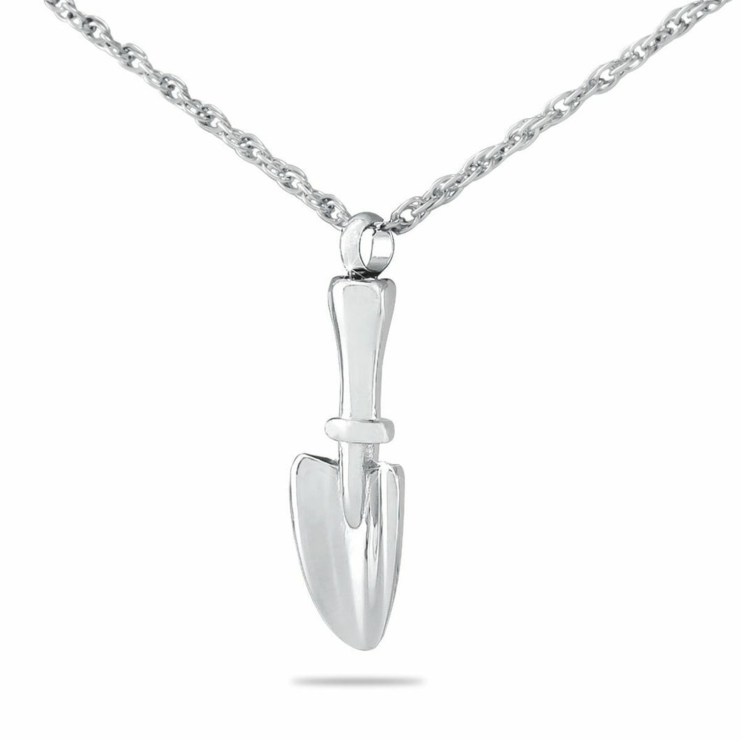 Garden Trowel Stainless Steel Pendant/Necklace Funeral Cremation Urn for Ashes