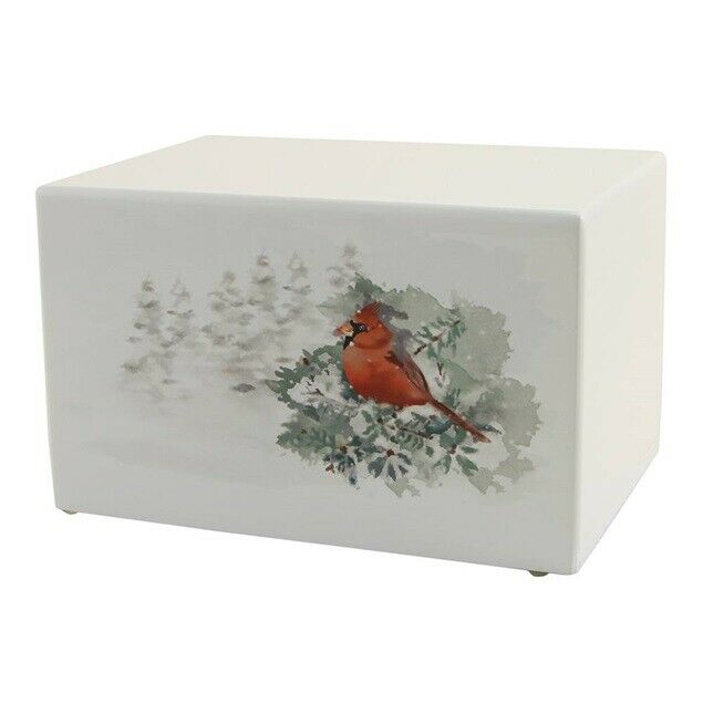 Large/Adult Somerset Cardinal Box Cremation Urn for Ashes, 200 Cubic Inches