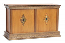 Load image into Gallery viewer, Companion 450 Cubic Inch Classic Cherry Diamond Handcrafted Wood Cremation Urn
