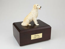Load image into Gallery viewer, Golden Retriever Blond Pet Cremation Urn Available in 3 Diff Colors &amp; 4 Sizes
