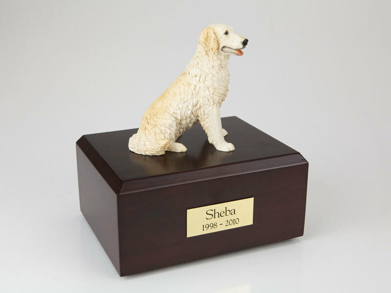 Golden Retriever Blond Pet Cremation Urn Available in 3 Diff Colors & 4 Sizes