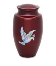 Load image into Gallery viewer, Pearl Dove 210 Cubic Inches Large/Adult Funeral Cremation Urn for Ashes
