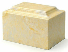 Load image into Gallery viewer, Classic Marble Gold Adult Funeral Cremation Urn, 210 Cubic Inches, TSA Approved
